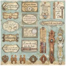 Lady Vagabond. Stamperia 20,3x20,3 cm. Bloc Scrap 10 hojas - Belinda Basson