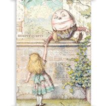 Set Acetatos A4 - 6 hojas Alice. Stamperia