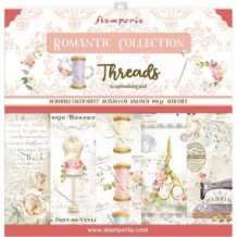 Romantic Threads. Bloc de Scrapbooking 10 hojas 30.5x30.5 (12x12 inch)