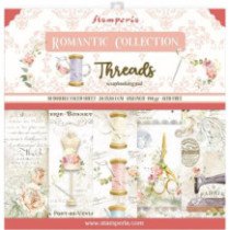 Romantic Threads. Bloc de Scrapbooking 10 hojas 20.3x20.3 (8 inch)