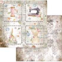 Romantic Threads. Bloc de Scrapbooking 10 hojas 20.3x20.3 (8 inch)