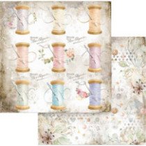 Romantic Threads. Bloc de Scrapbooking 10 hojas 20.3x20.3 (8 inch)