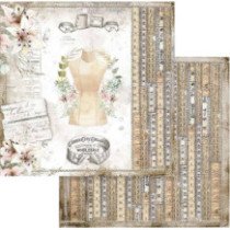 Romantic Threads. Bloc de Scrapbooking 10 hojas 20.3x20.3 (8 inch)