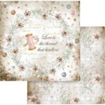Romantic Threads. Bloc de Scrapbooking 10 hojas 20.3x20.3 (8 inch)