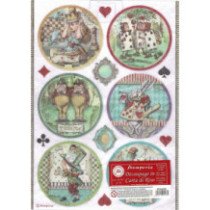 Papel de arroz A4 - Alice circulos