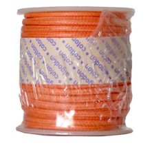 Bobina de Cordon de Algodon Encerado 2mm x 10m - Naranja