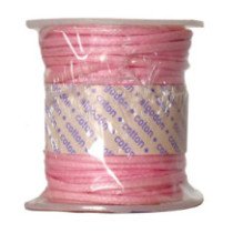 Bobina de Cordon de Algodon Encerado 2mm x 10m - Rosa