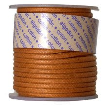 Bobina de Cordon de Algodon Encerado 2mm x 10m - Melocoton