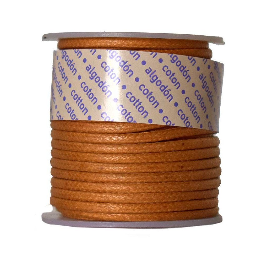 Bobina de Cordon de Algodon Encerado 2mm x 10m - Melocoton
