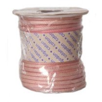 Bobina de Cordon de Algodon Encerado 2mm x 10m - Rosa Palo