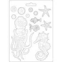 Molde flexible tamaño A4 - Sea World