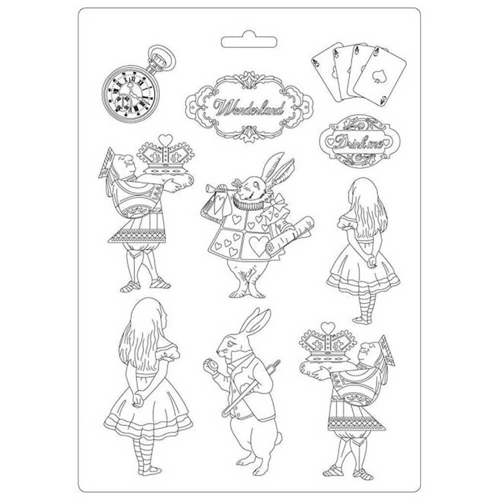 Molde flexible tamaño A4 - Drink me