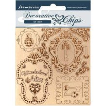 Decorative chips 14x14 cm - Alice Llaves y Marcos