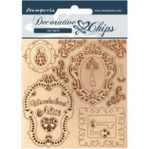 Decorative chips 14x14 cm - Alice Llaves y Marcos