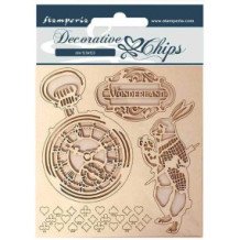 Decorative chips 14x14 cm - Alice in Wonderland