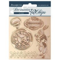 Decorative chips 14x14 cm - Alice in Wonderland