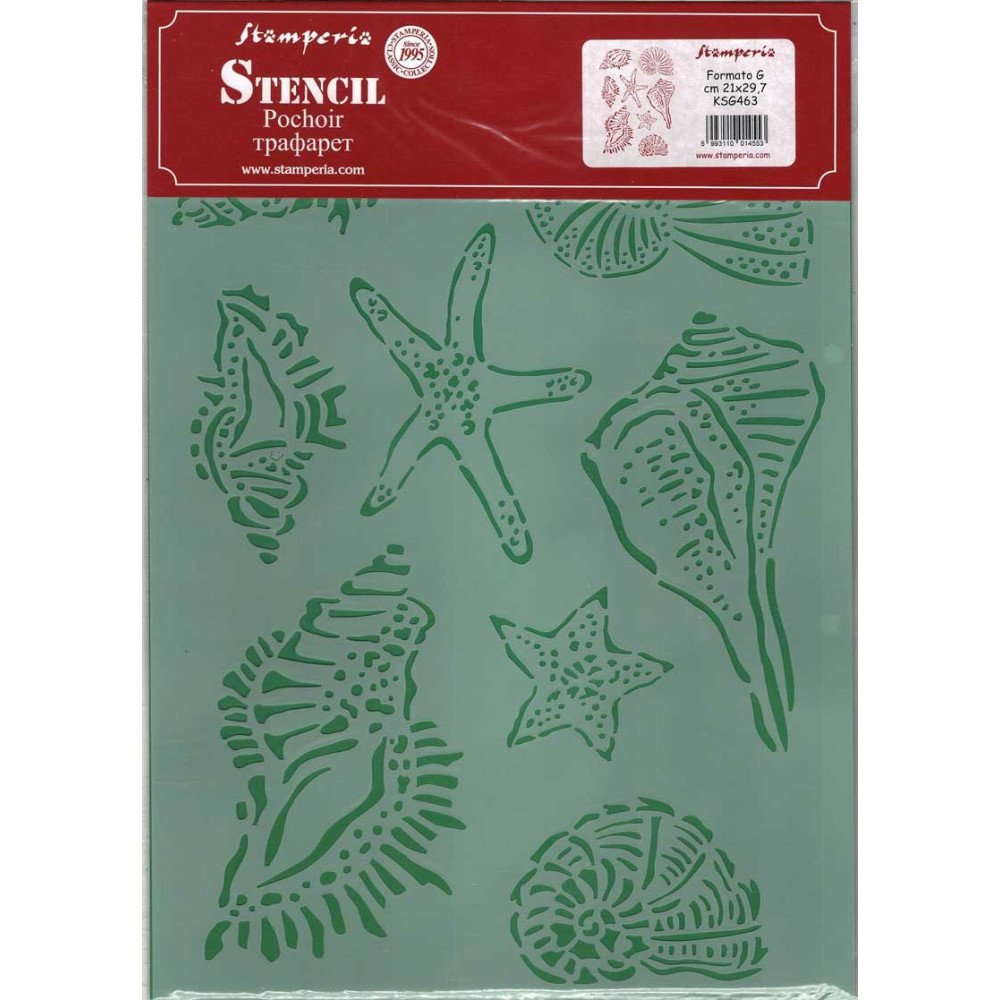 Stencil G - Romantic Sea Dream Conchas