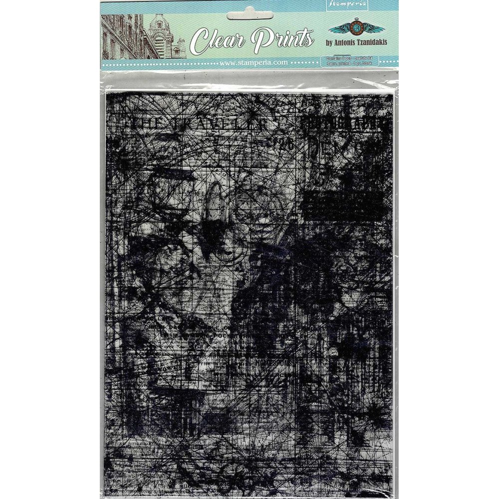 Set de Acetatos A4 - 6 hojas Fondo claro (5 impresas + 1 clara) - Antonis Tzanidakis