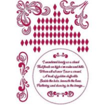 Stencil G - Romantic Threads Ángulos