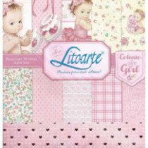 Colección de papeles decorados. Baby Girl 2. 30,5 x 30,5 cm