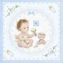 Colección de papeles decorados Baby Boy. 30,5 x 30,5 cm