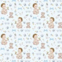 Colección de papeles decorados Baby Boy. 30,5 x 30,5 cm