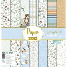 Colección Peques Blue. Papel Scrap 12 X 12. Artis Decor