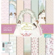 Colección Mi primera comunión Chica. Papel Scrap 12 X 12. Artis Decor