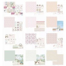 Colección Mi primera comunión Chica. Papel Scrap 12 X 12. Artis Decor