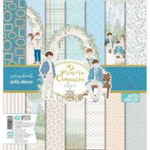 Colección Mi primera comunión Chico. Papel Scrap 12 X 12. Artis Decor