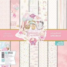 Colección Bienvenida al mundo. Papel Scrap 12 X 12. Artis Decor