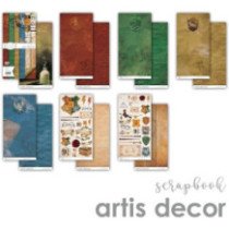 Colección Escuela de Magia II. Papel Scrap 12 X 12. Artis Decor