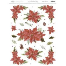 Papel de arroz A3 - Flor de Pascua. Artis Decor