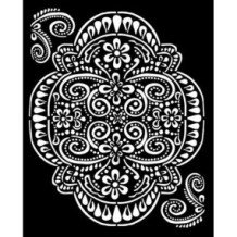 Stencil mix media cm. 20 x 25 - Atelier Encaje