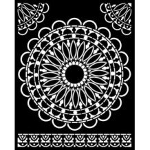 Stencil mix media cm. 20 x 25 - Atelier Encaje Redondo