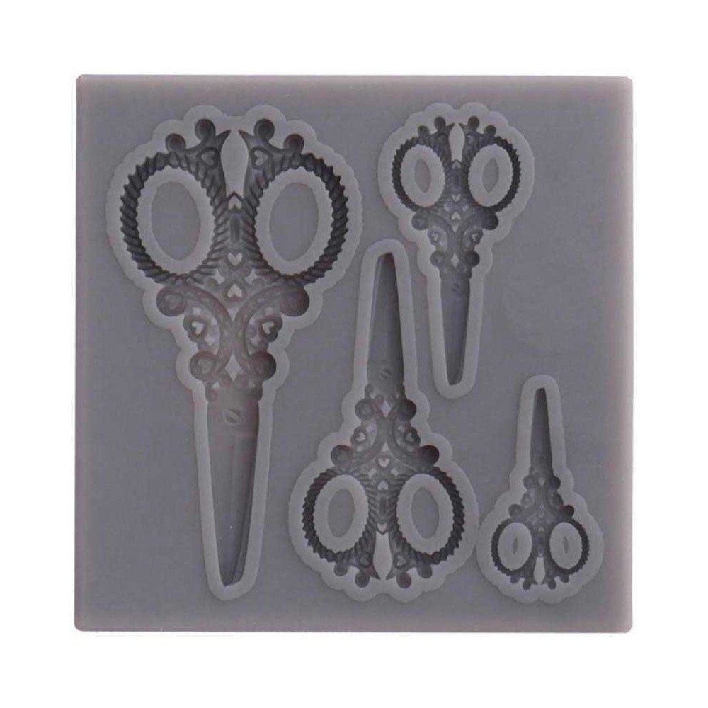 Molde Silicona 7,7 x 7,7cm. Tijeras - Artis Decor