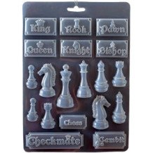 Molde flexible tamaño A4 - Alice Ajedrez