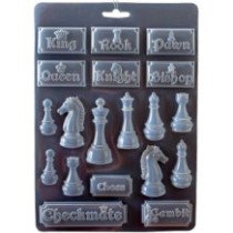 Molde flexible tamaño A4 - Alice Ajedrez