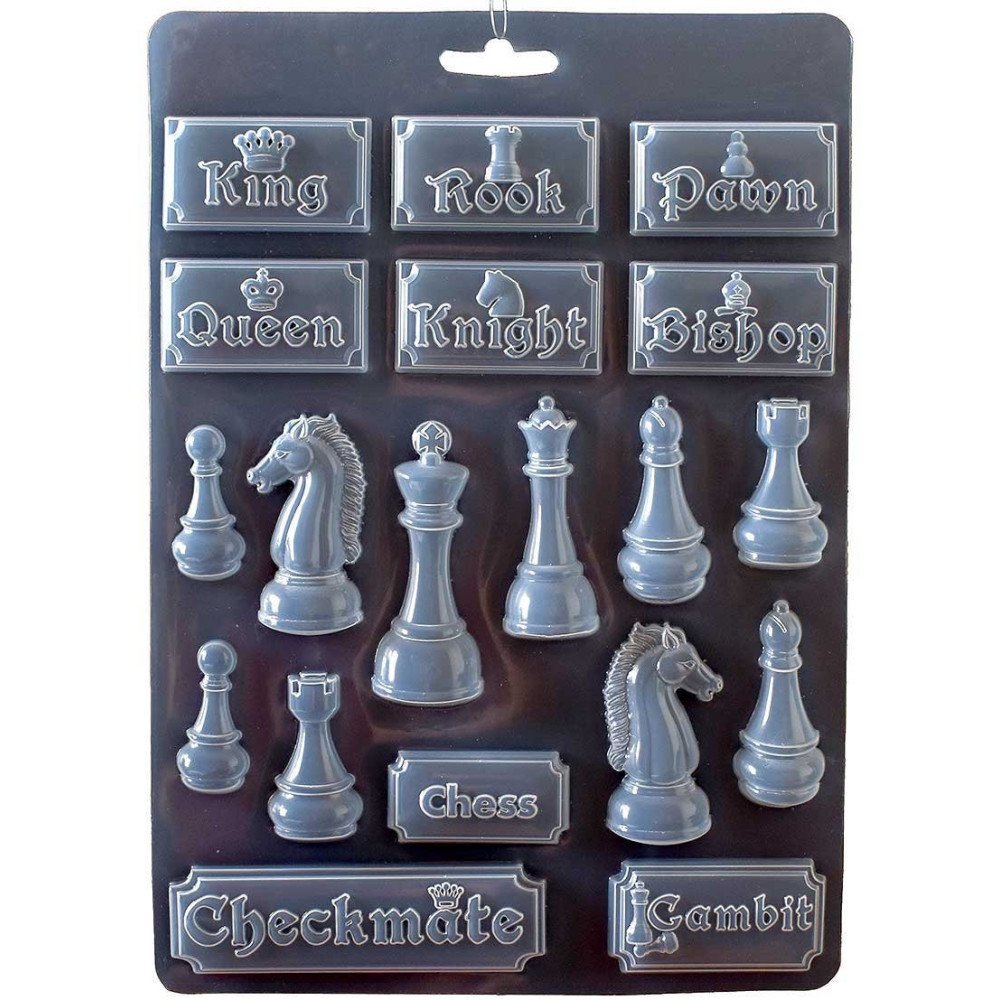 Molde flexible tamaño A4 - Alice Ajedrez