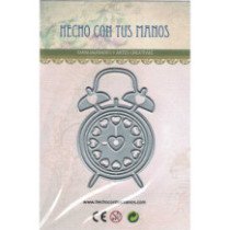Troquel metálico decorativo para scrapbooking. Reloj