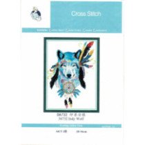 Kit de punto de Cruz Indy Wolf