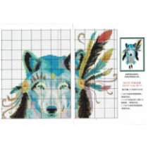 Kit de punto de Cruz Indy Wolf