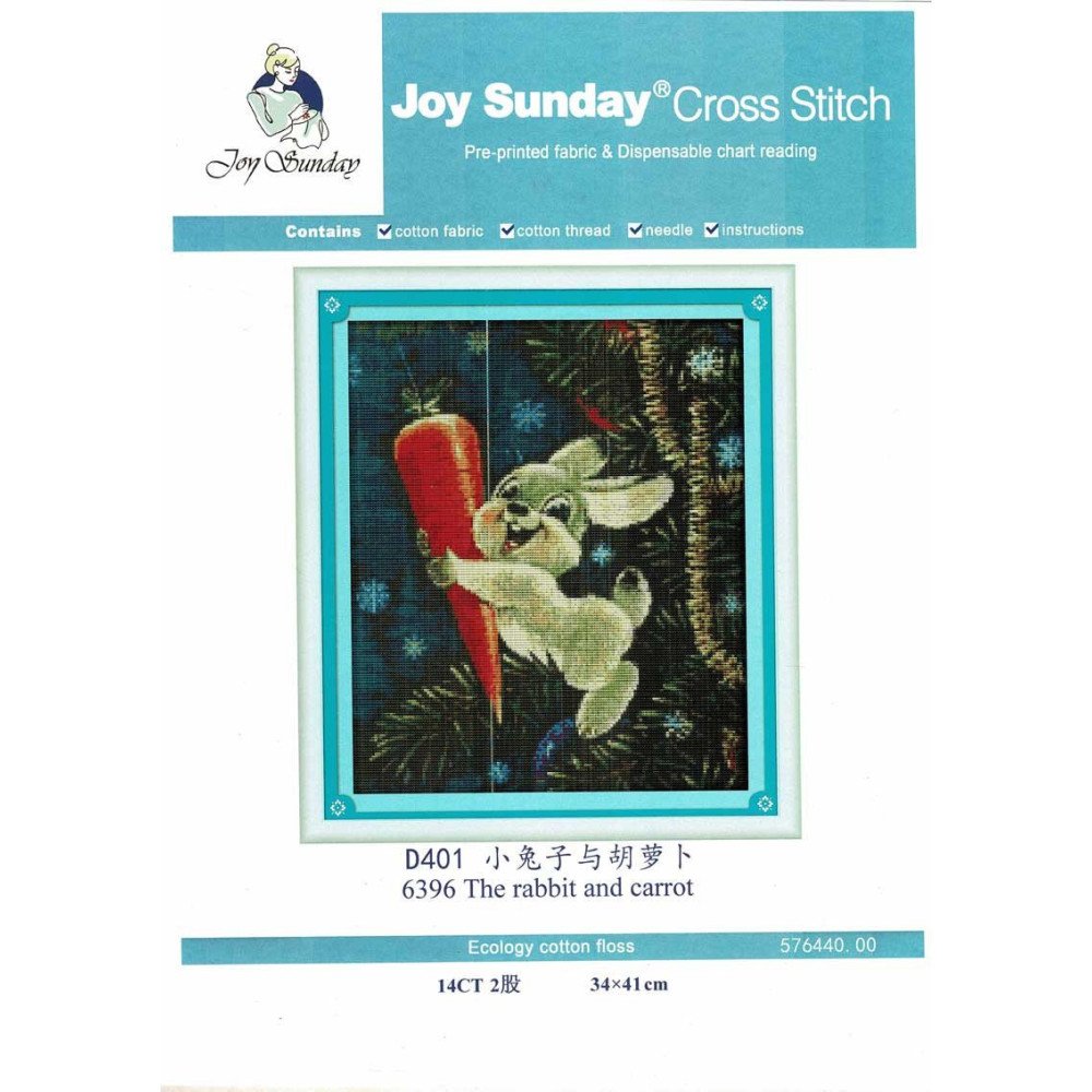Kit de punto de Cruz The Rabbit and Carrot