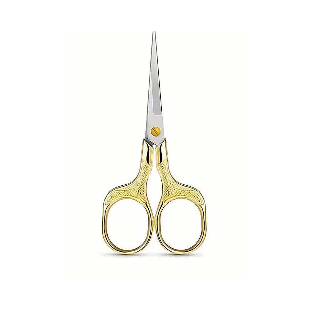 Tijeras Vintage doradas para costura o bordado