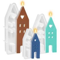 Molde Silicona Casas. 3 Tamaños