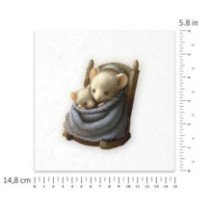 Set de 6 Hojas Mini. Papel de Arroz. ilustraciones en acuarela, ratones, estilo vintage, personajes de cuentos de hadas. 14,8 x