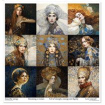 Colección Inspired by Klimt. 31 x 32cm.