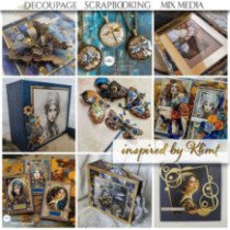 Colección Inspired by Klimt. 31 x 32cm.