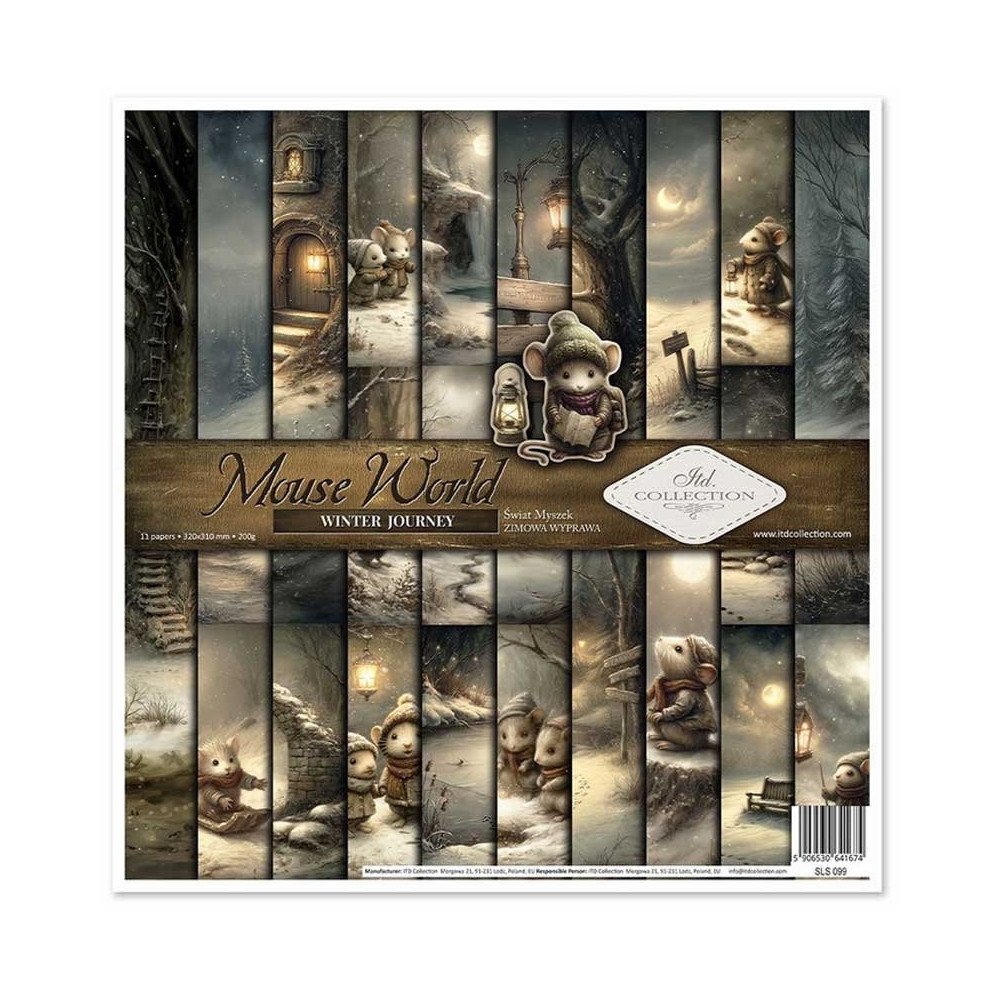 Colección Mouse World - Winter Journey. 31 x 32cm.