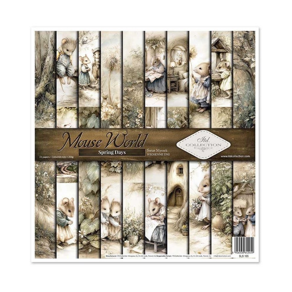 Colección Mouse World - Spring Days. 31 x 32cm.
